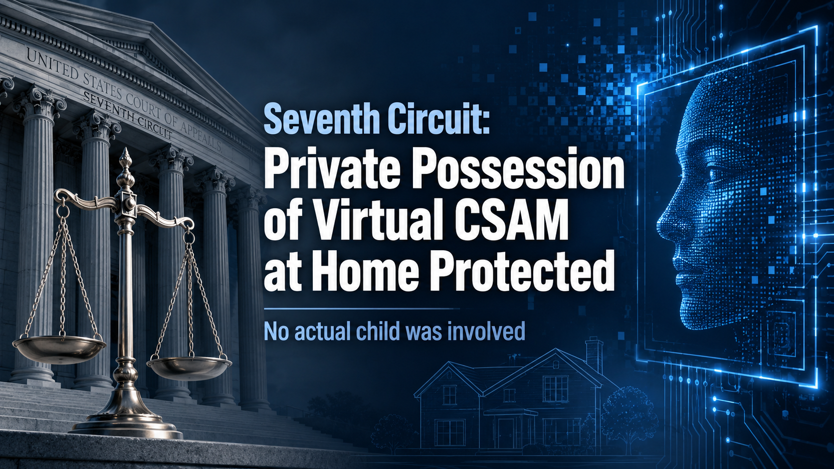 Seventh Circuit Says Federal Law Cannot Criminalize Possession of Fake AI-Generated Child Pornography in the Home