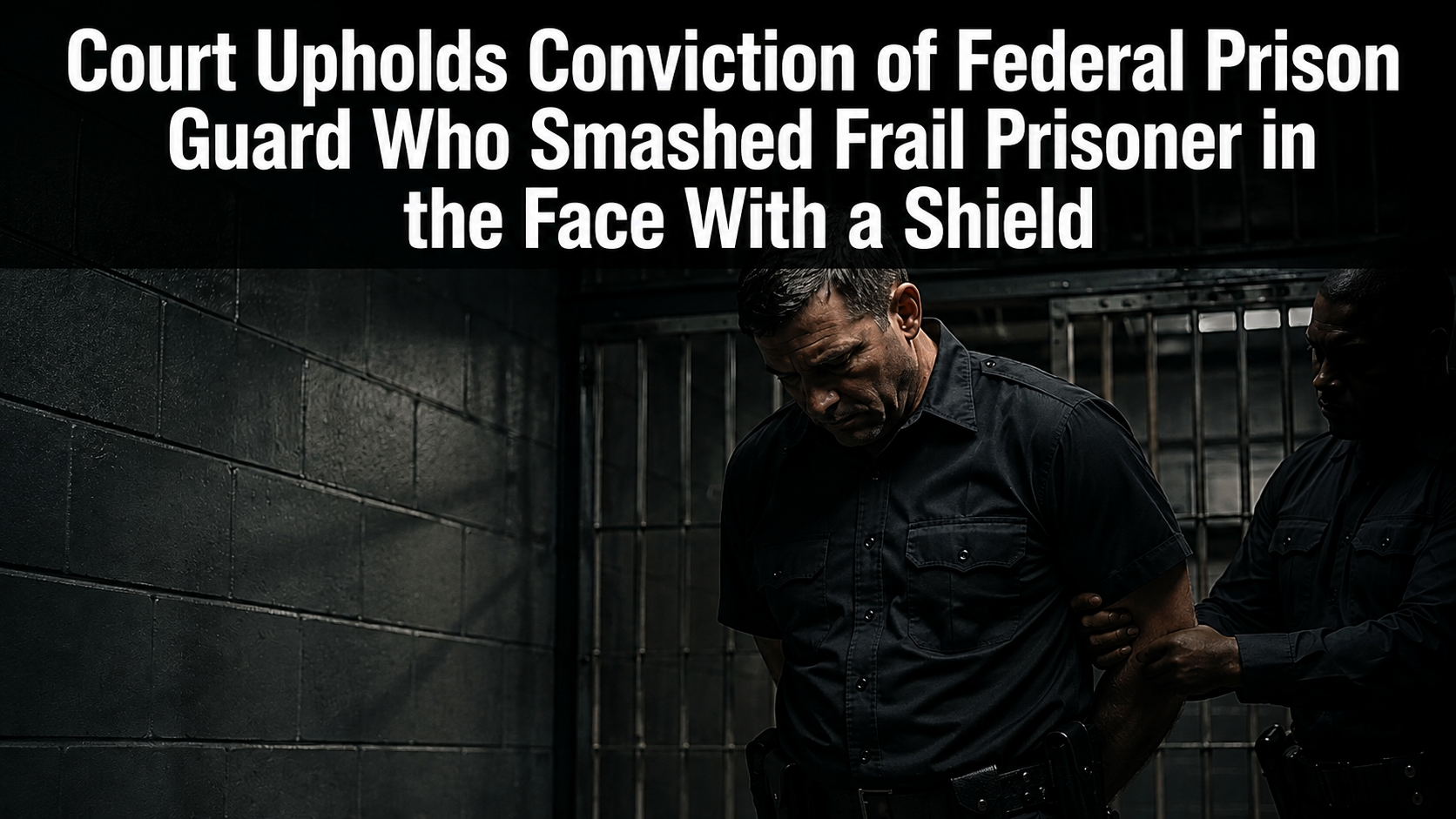 Court Upholds Conviction of Federal PrisonGuard Who Smashed Frail Prisoner in the Face With a Shield