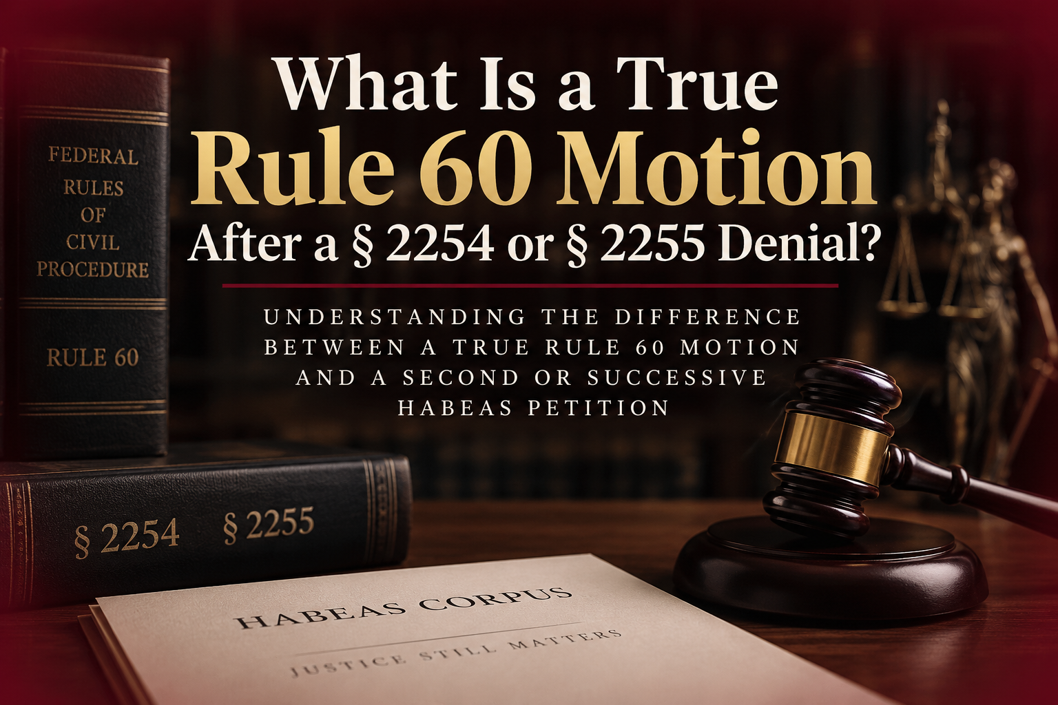 What Is a True Rule 60 Motion After a § 2254 or § 2255 Denial?