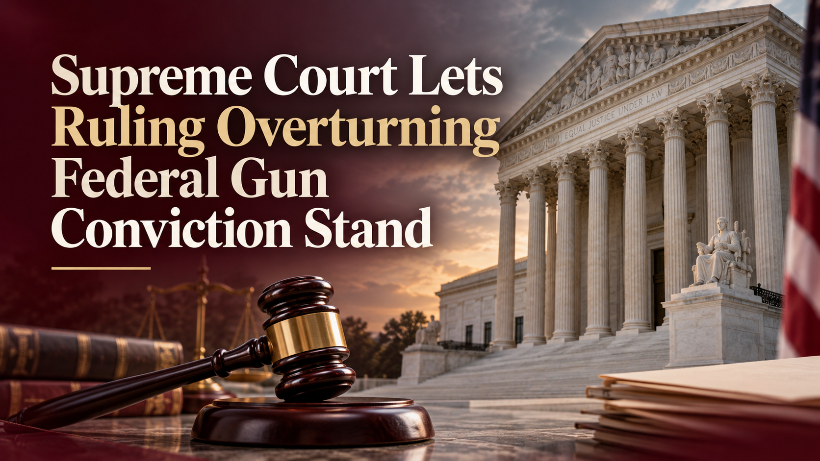 Supreme Court Lets Federal Gun Conviction Reversal Stand